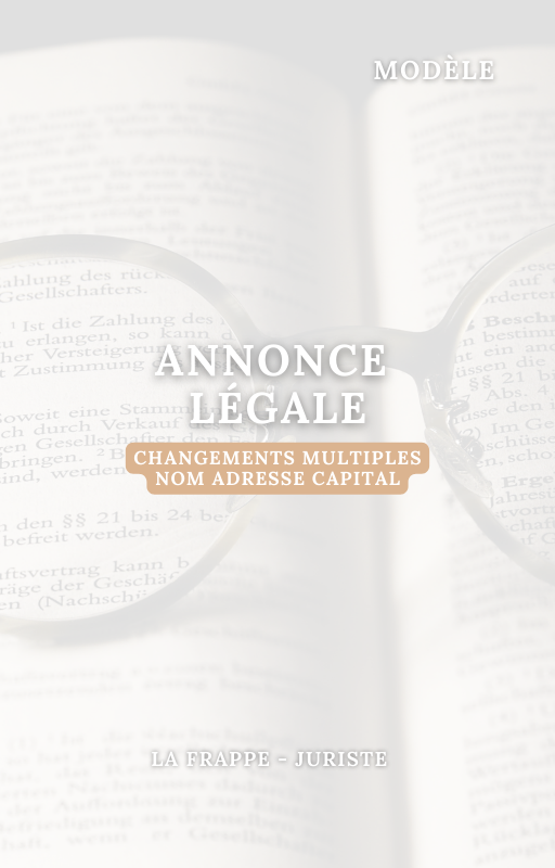 V2 COUV (27) ANNONCE LEGALE - CHANGEMENTS MULTIPLES – Image 1