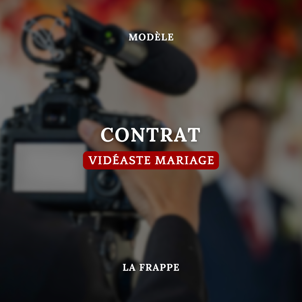 CONTRAT VIDEASTE VIDÉASTE MARIAGE – Image 1