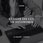 REDIGER SES CONDITIONS GENERALES - EBOOK